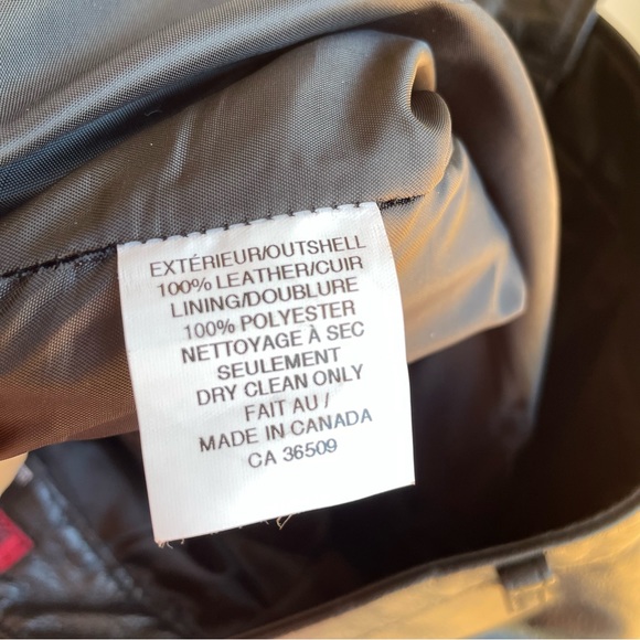 Black High Waisted Leather Trousers Sz 10 Bedoya & Sly Canada Women’s Pants EUC - Picture 9 of 10